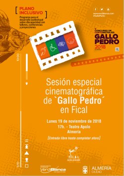 SESIÓN CINEMATOGRÁFICA DEL V CONCURSO DE CORTOMETRAJES GALLO PEDRO