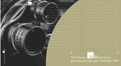 LA FUNDACIÓN SGAE CONVOCA EL XVII PREMIO SGAE DE GUION