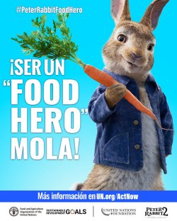 PETER RABBIT SE SUMA A LA CAMPAÑA GLOBAL DE LA ONU Y LA FAO