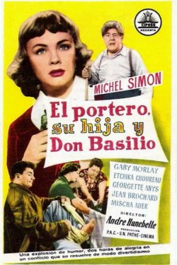 EL PORTERO SU HIJA Y DON BASILIO