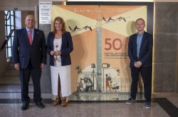 CARTEL DE LA 50 EDICION DEL FESTIVAL IBEROAMERICANO DE HUELVA