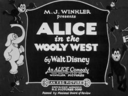 Cortometraje completo... ALICE'S IN THE WOOLY WEST